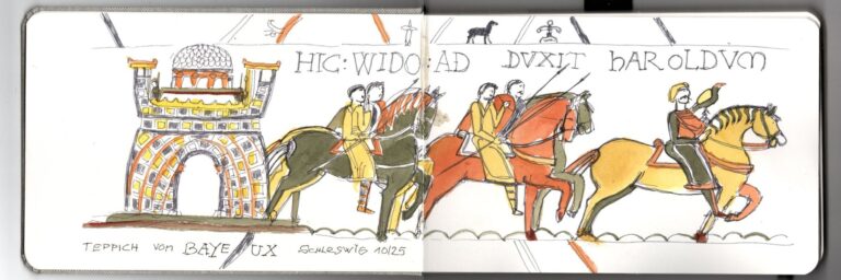 Teppich von Bayeux Skizze – Schleswig | Schloss Gottorf